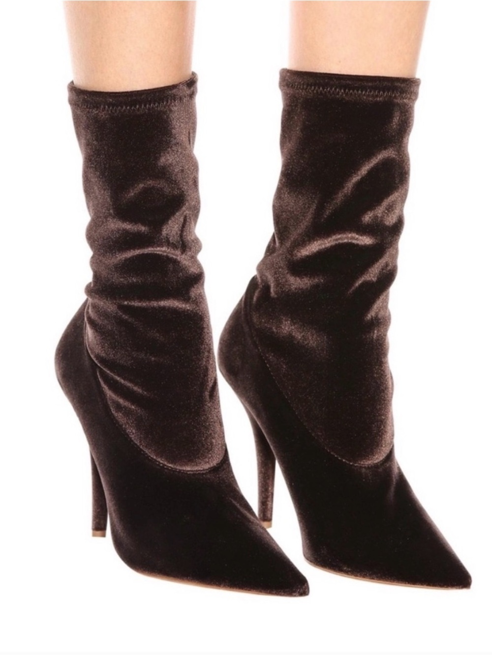 Yeezy szn 5 Women's Pointed-Toe Stiletto Sock Boots